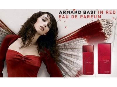 реклама аромата basi in red eau de parfum